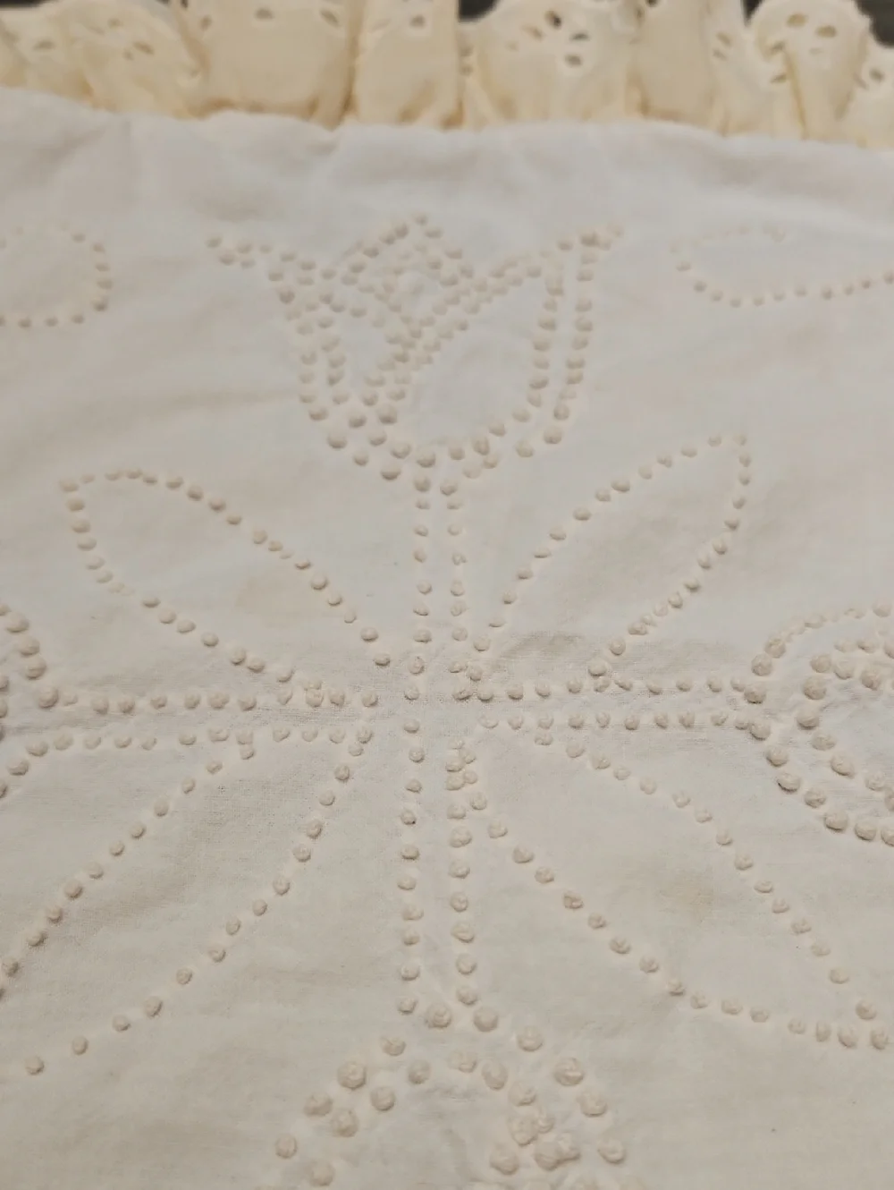 Hand Sewn And Needlepoint Pillow Case 14.5